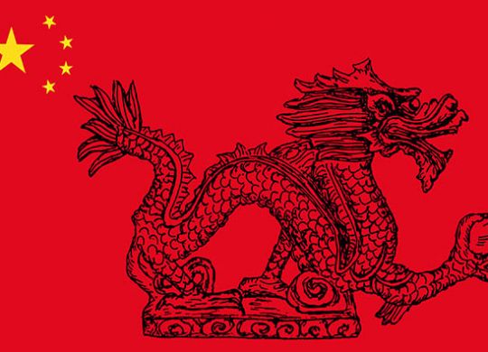 Chinese dragon. hand drawing set of vector sketches